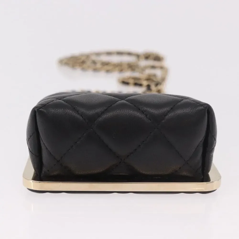 Chanel Matelasse Chain Shoulder Bag Black